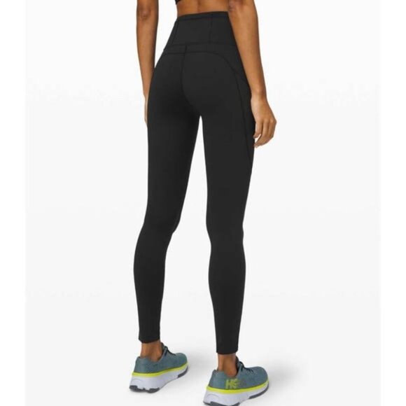 lululemon athletica Pants - Lululemon Fast and Free High-Rise Tight 28" *Non-Reflective Brushed Black | 4